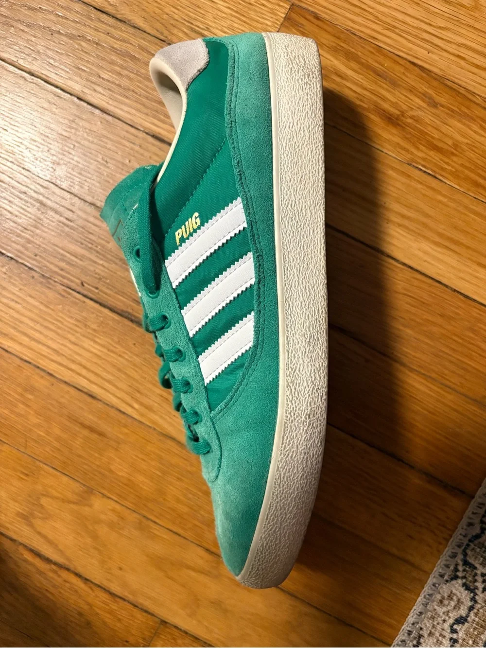 adidas Green Suede Low-Top Sneakers